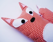 Big Plush Fox with Polka Dots