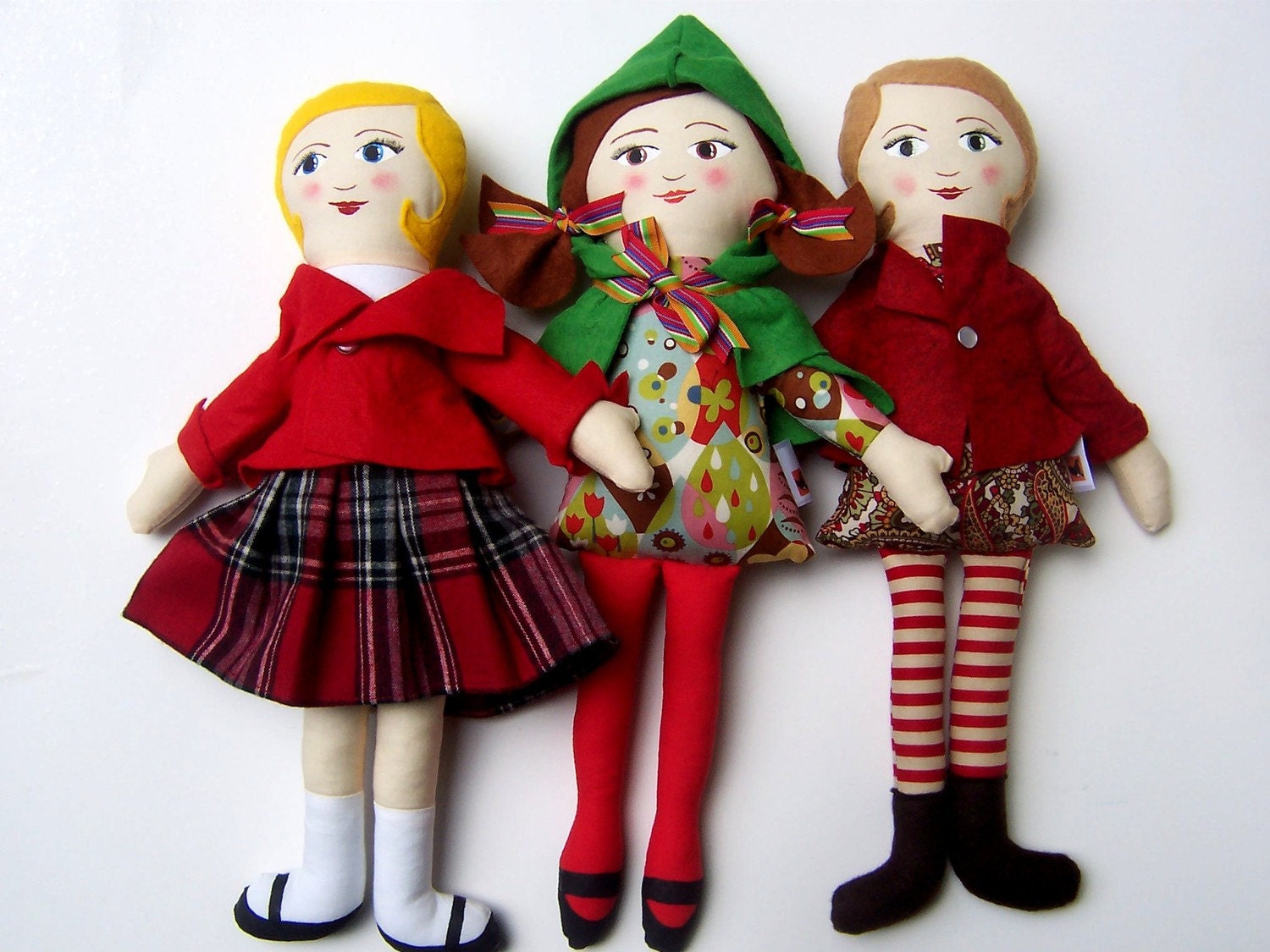 Personalized Cloth Doll, Handpainted Face, Made to Order