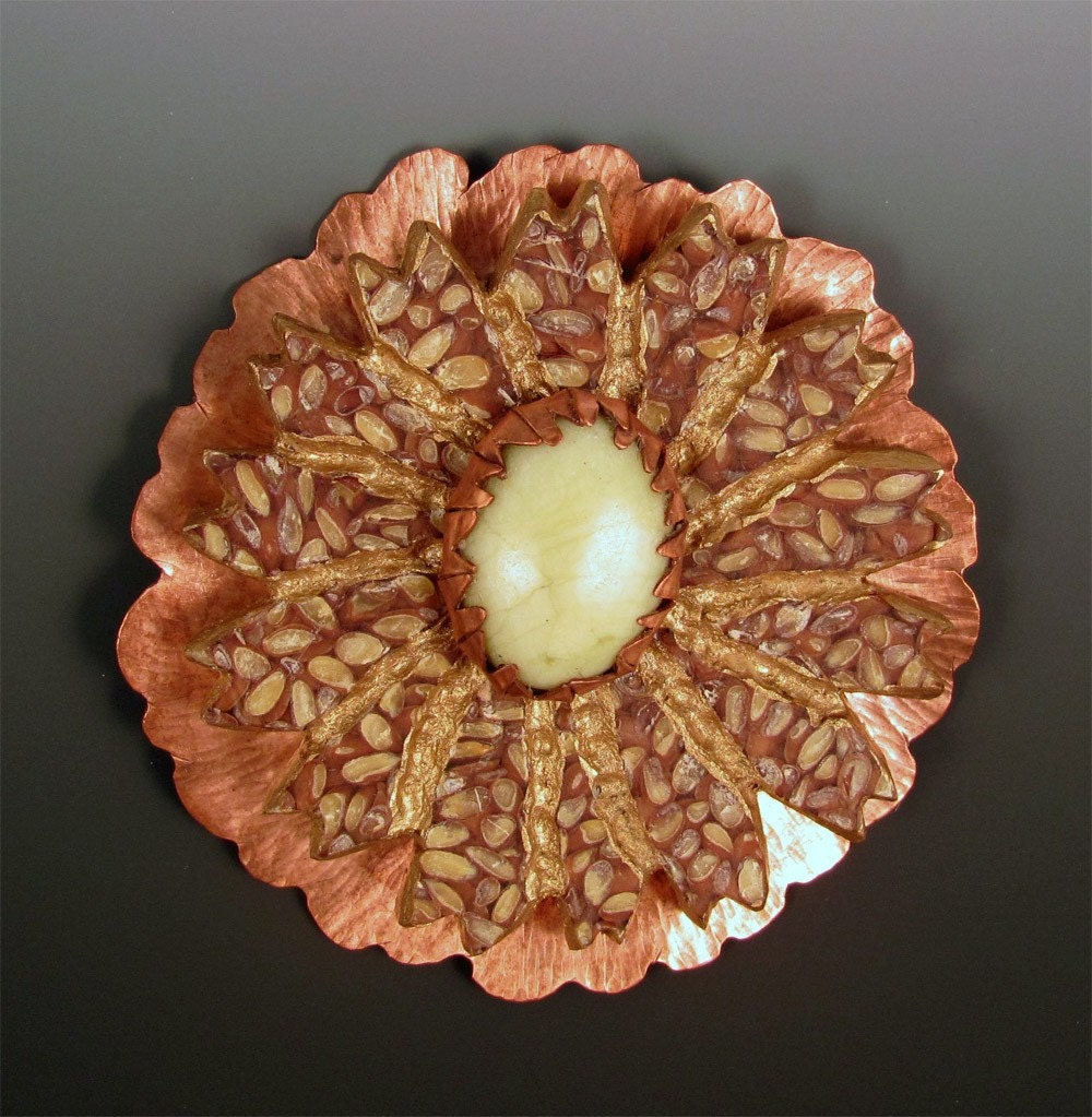 Autumn Flower Brooch