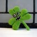 Zombie Shamrock for St. Patrick's Day - Needle Felted Gift