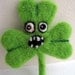 Zombie Shamrock for St. Patrick's Day - Needle Felted Gift