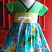 Koi Pond - Kimono Wrap Dress - Little Girls Dress in sizes 2 toddler to 7 years old