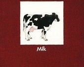 Milk - 8x10 archival watercolor print by Tracy Lizotte