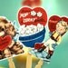 12-  Retro Valentine Cupcake Toppers