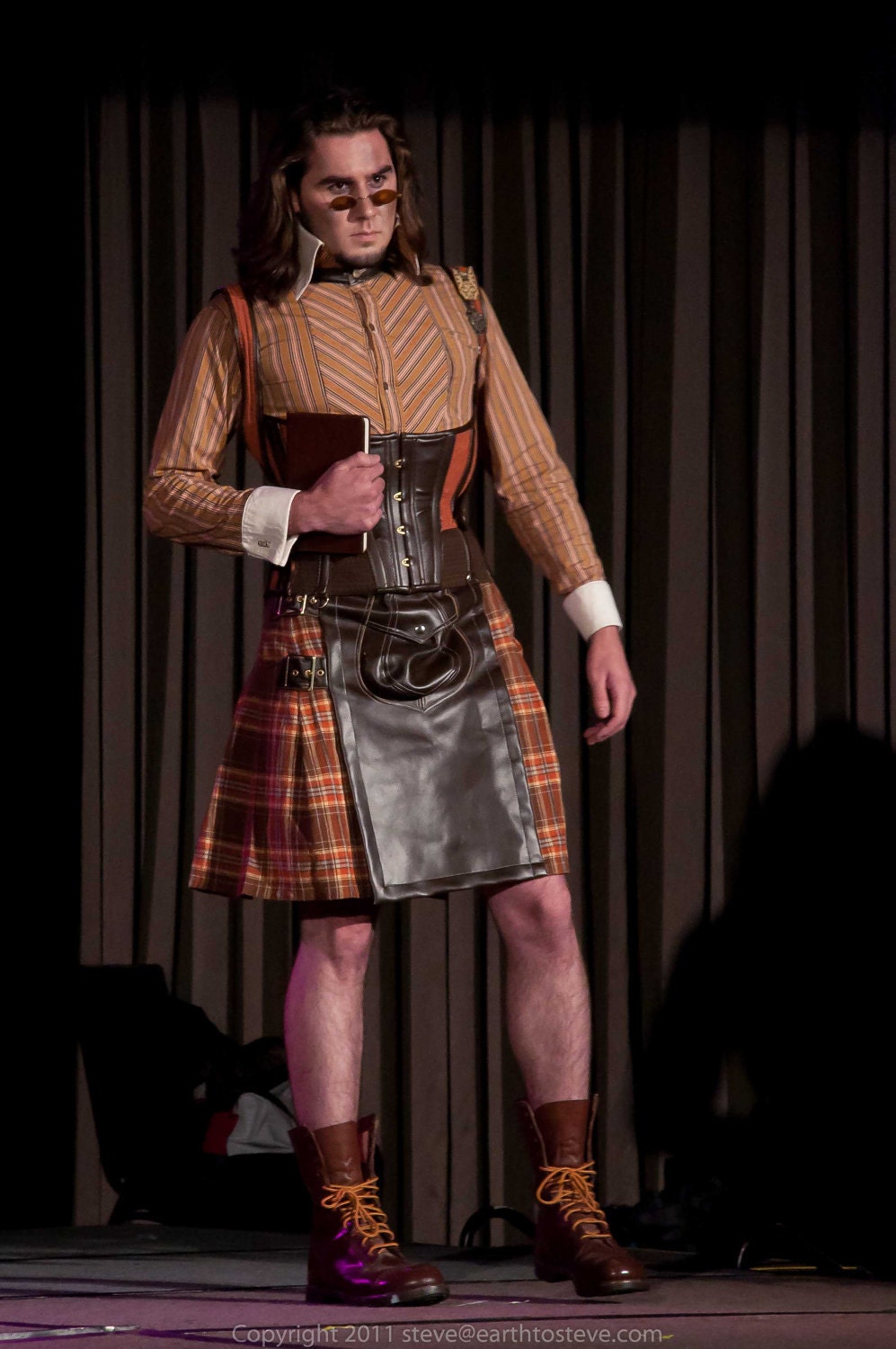 Bespoke Steampunk Workman's Sport Kilt with Sporran LARP