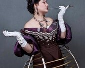 Steampunk Neo Victorian  Cage Hoop Skirt Short LARP