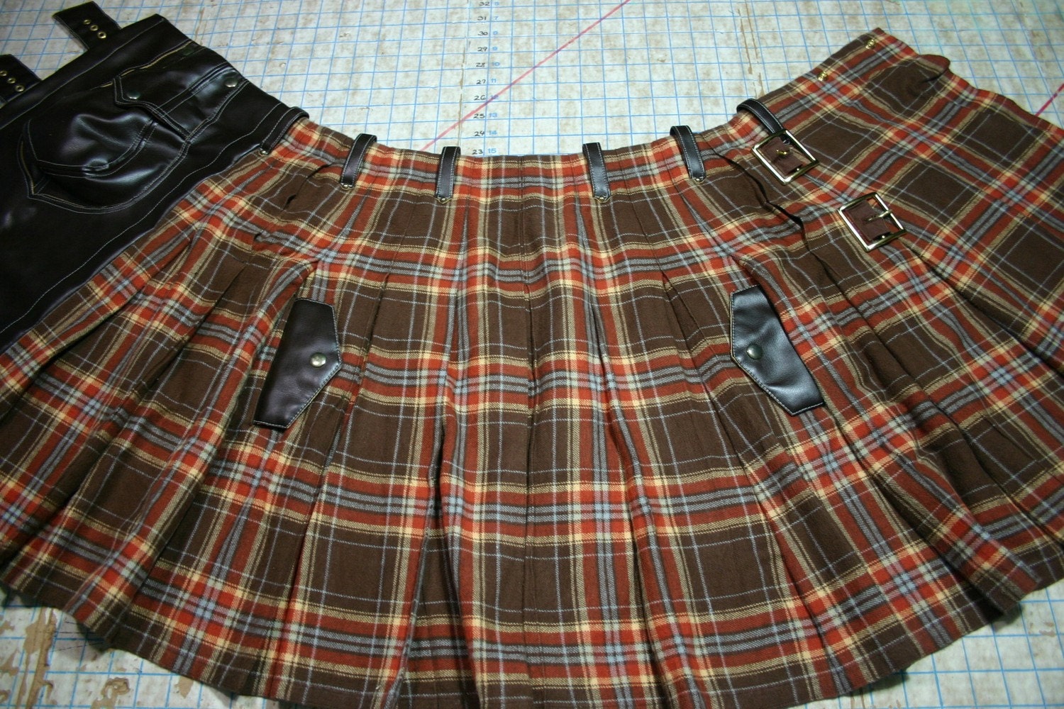 Bespoke Steampunk Workman's Sport Kilt with Sporran LARP