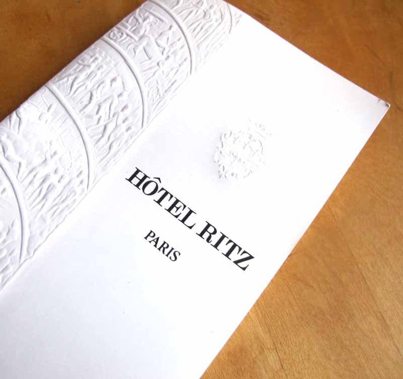 Vintage Ritz Hotel Paris 1985 Souvenir Brochure