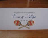 DEPOSIT Mexico Maracas Boarding Pass Invitation Set