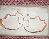 25% OFF Vintage Large Copper Rocking Horse Cookie Cutters