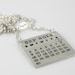 Mark Your Calendar Necklace -- hand stamped personalized sterling silver necklace TOP HANG