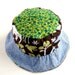 Bucket Sun Hat for Boys, Beach Wear, with Dinosaurs and Animals, Reversible