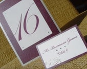 Escort Cards and Table Numbers