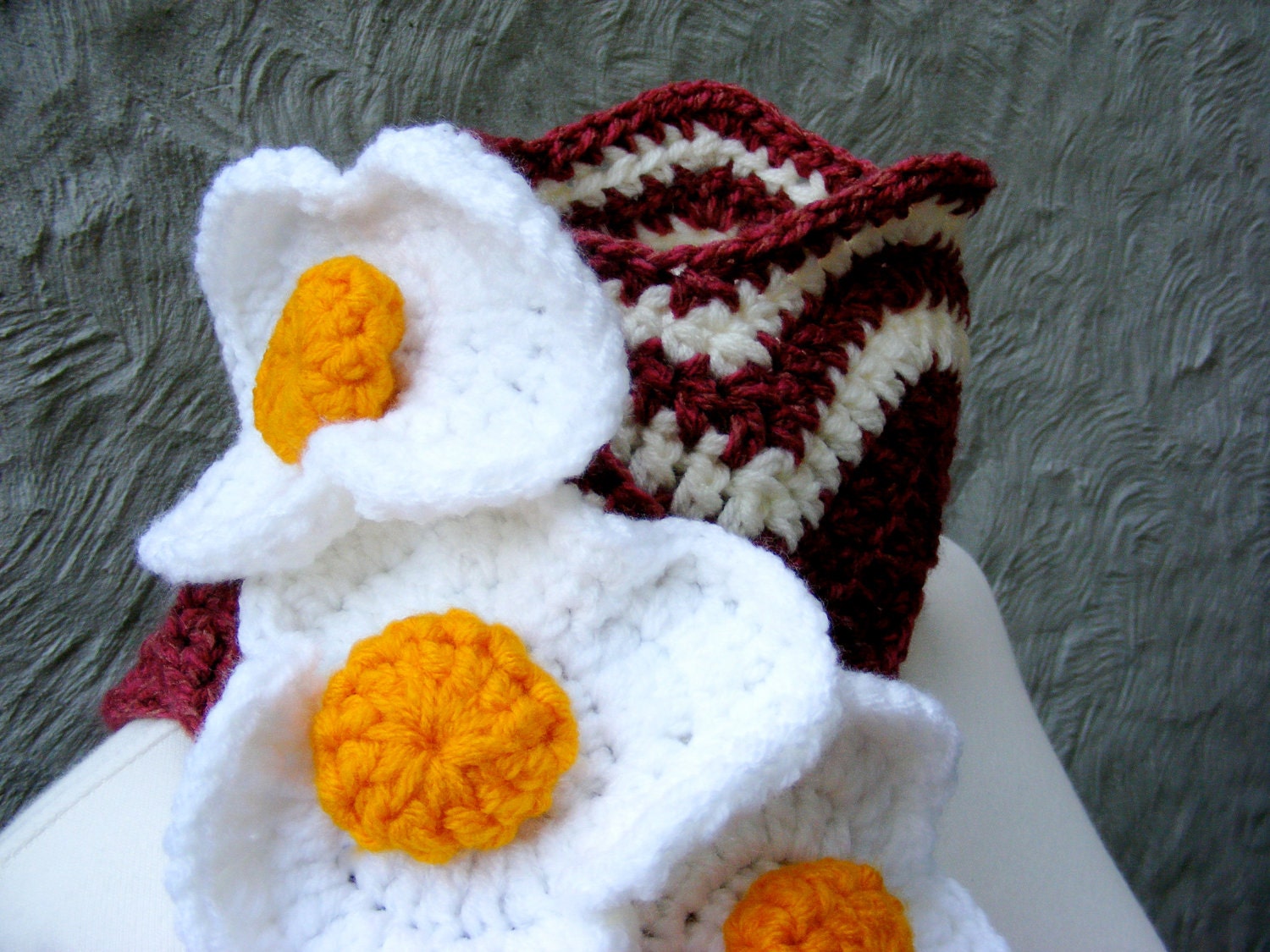 Bacon and Egg Scarf