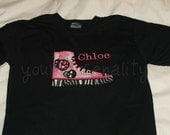Converse style tee shirt--personalized with your choice of initial, name, and fabric