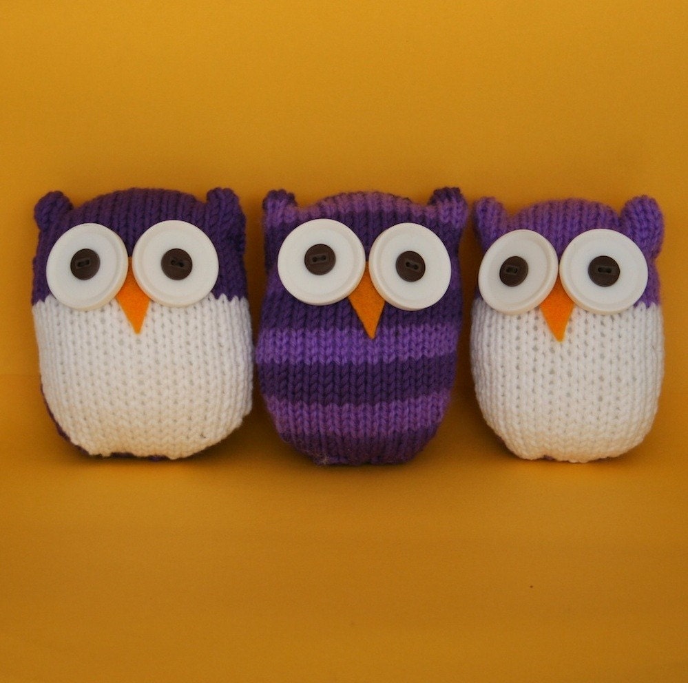 Quick and Easy Owl - INSTANT DOWNLOAD PDF Knitting Pattern