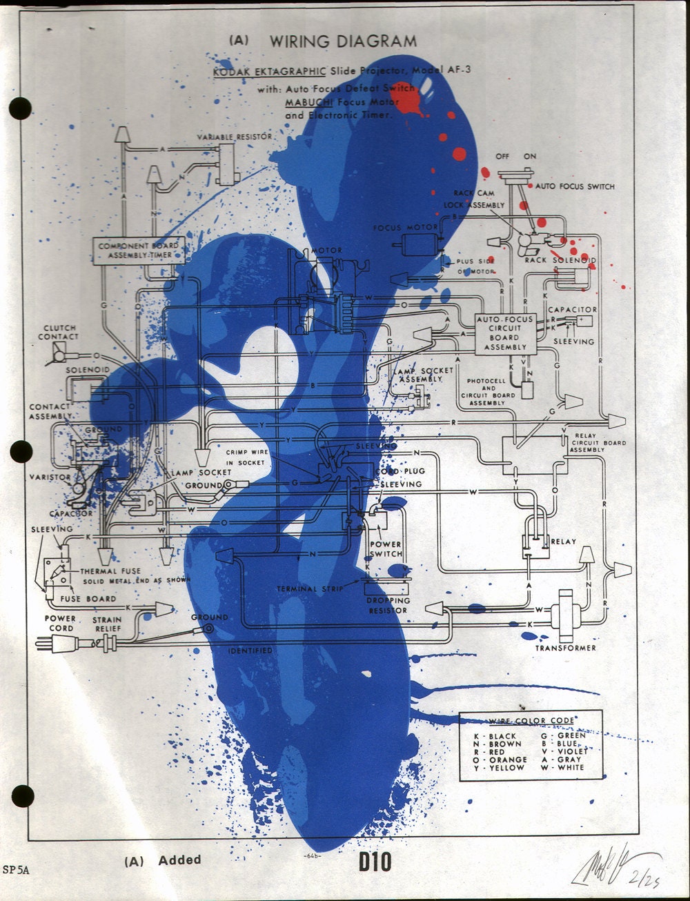 Mega Man Schematic Print on Vintage Paper