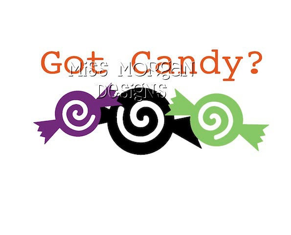 Halloween Got Candy Personalized Name  iron on decal vinyl for shirt