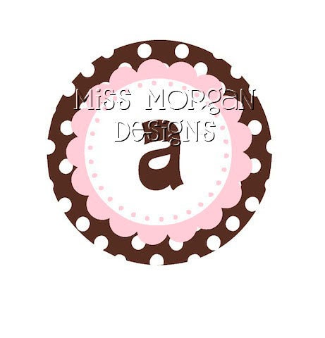 Personalized Name and Initial  iron on decal vinyl for shirt