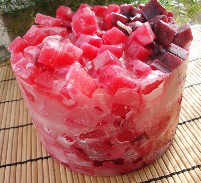 BLACKBERRY JAM - ThreeTone Chunk Candle