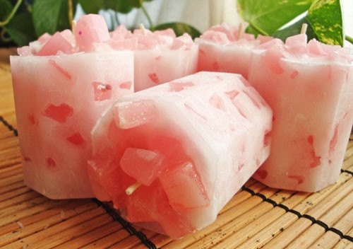PRETTY IN PINK - Scented Chunk Octive Candle 6pk