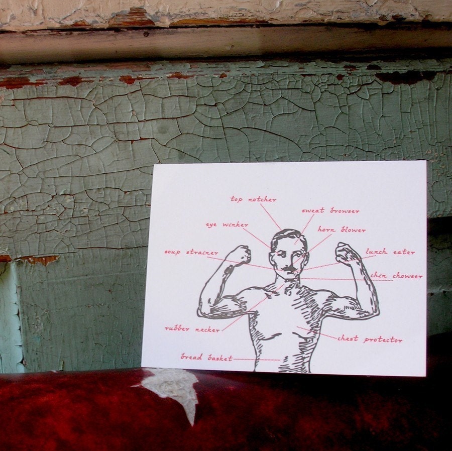 Top Notcher letterpressed card