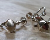 Vintage Earring Finding- fancy screw back