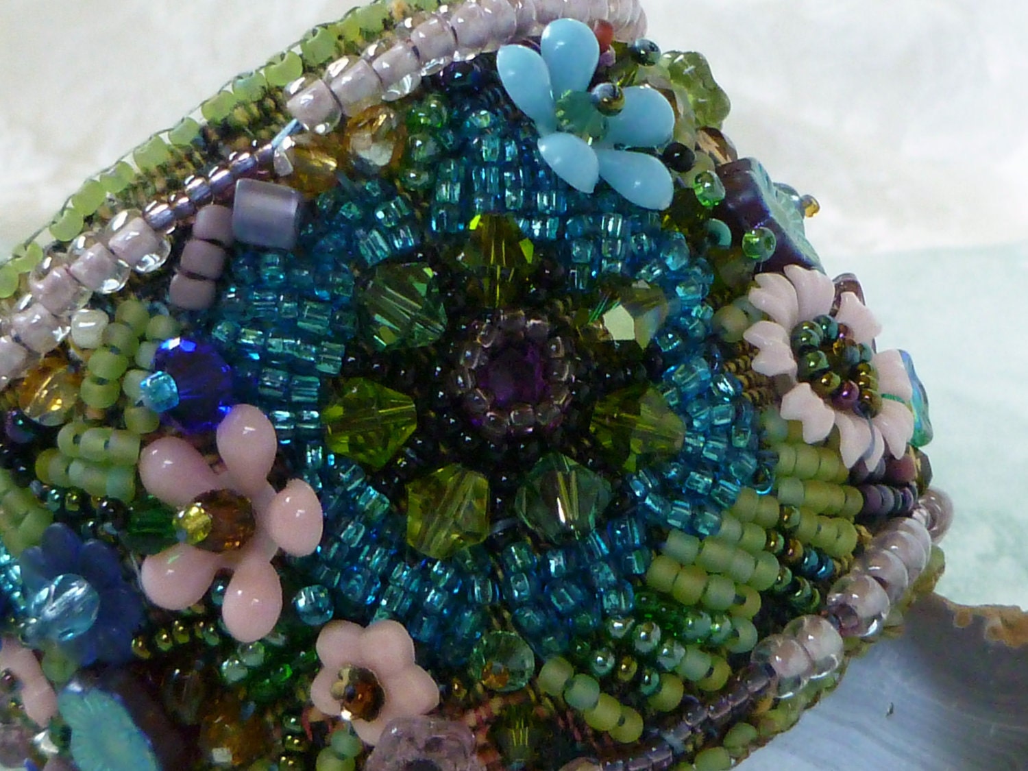 Bracelet: Bloomin' Riot- A beaded Cuff