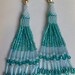 Beaded Earrings- Falling Water