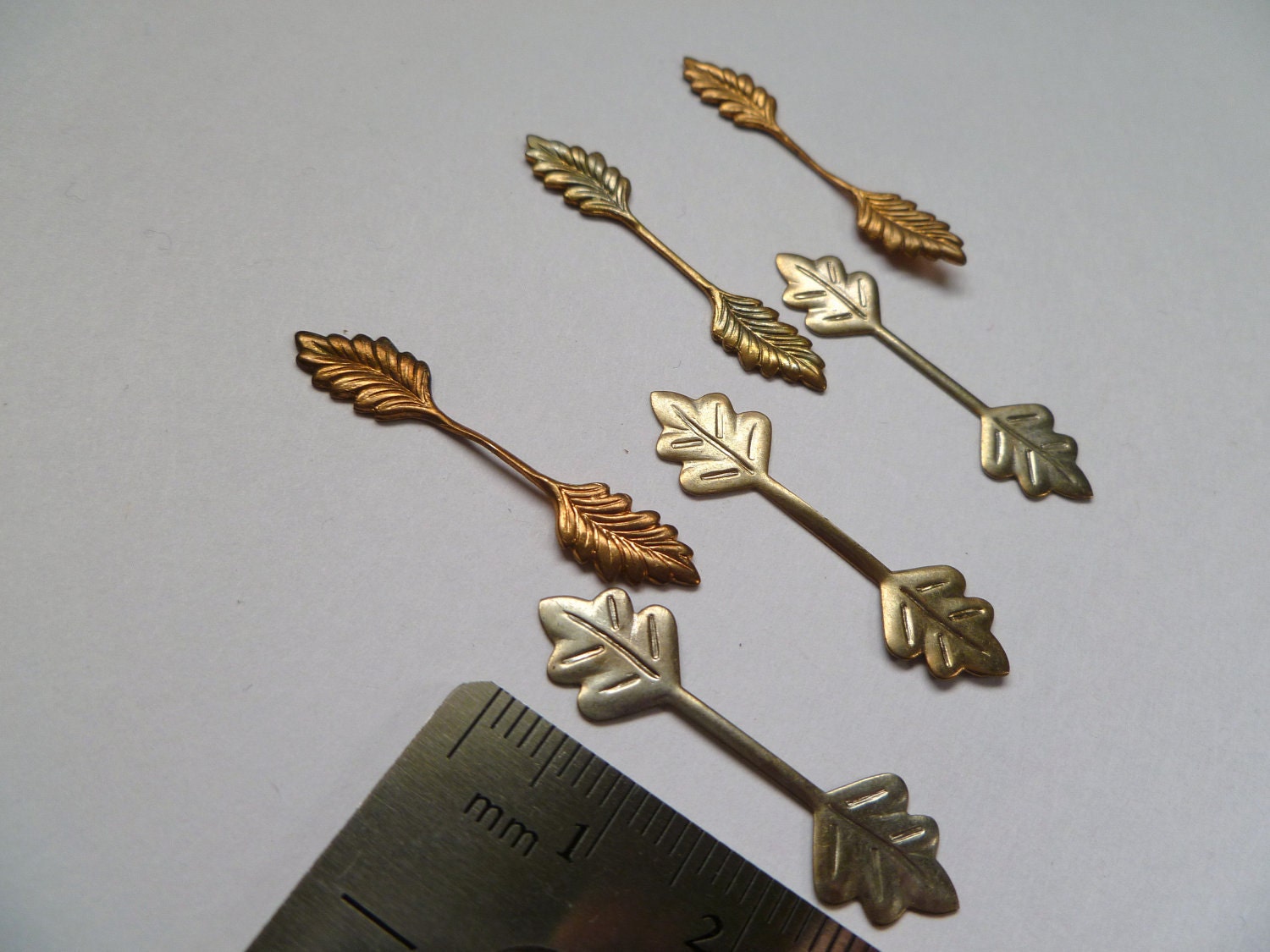 Vintage bails- fold over jewelry findings