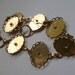 Bracelet Finding- Vintage Cabochon Settings