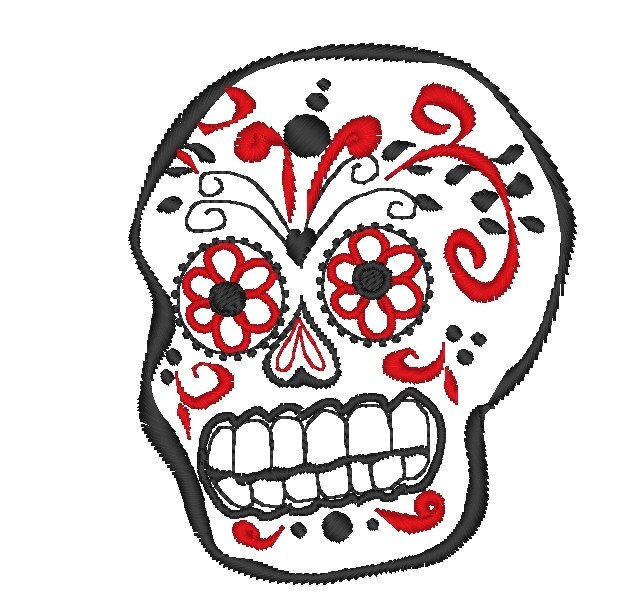 Folk Art Skull