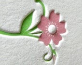 Unique baptism invitations Flower Vine