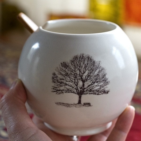 Bespoke Oak Sugar Bowl with a surprise by Bunny Safari
