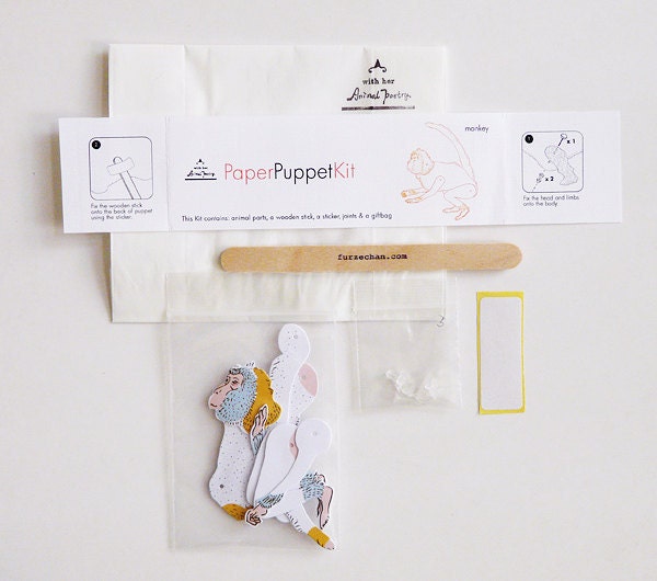 DIY Paper Puppet - MONKEY