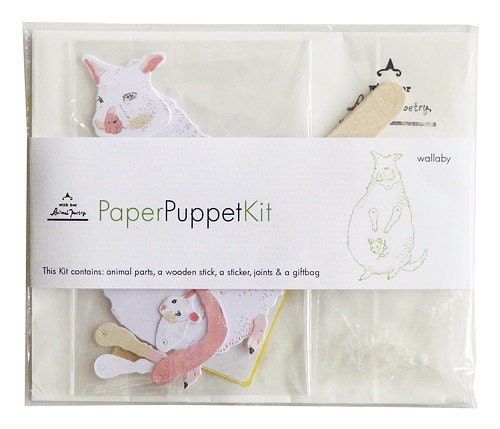 DIY Paper Puppet - Wallaby
