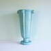 1940s Art Deco Vase, Light Blue with Four Knobby Handles