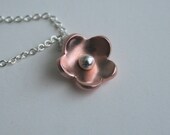 Tiny Copper Jasmine Necklace