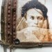 Romance Vintage Rustic Framed Picture Mixed Media Folk Art Collage Assemblage Photography Handmade Twiggy Frame