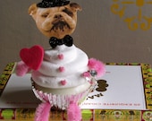 Fake Faux Cupcakes Pupcake Groom From 12 Legs SweetFace Fake Bake Cupcake Collection Can be Customized with Your Pets Picture