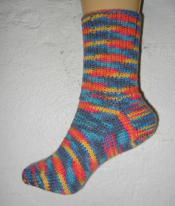 Hand knitted socks - small to medium size