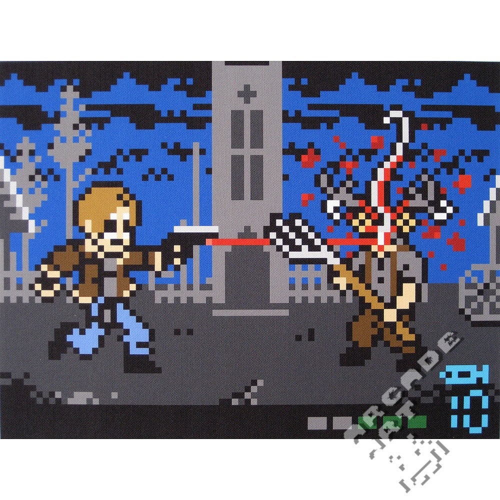 Inspired by Resident Evil - Los Illuminados - The Enlightened Ones - Limited Edition Print on Canvas by Arcade Artist