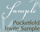 Everlasting Invites Pocketfold Invitation Sample
