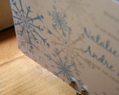 Snowflake Wedding Invitation  - Get Started Deposit