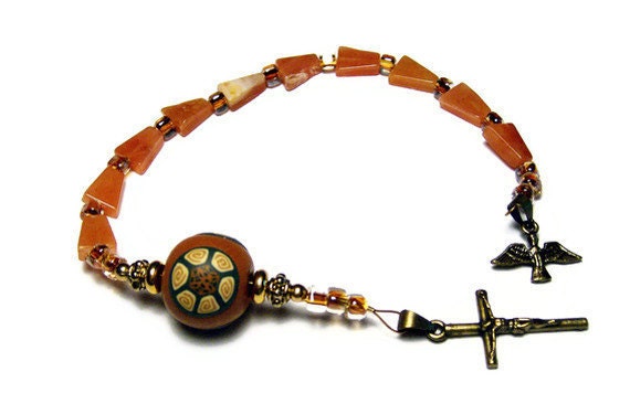 Catholic One Decade Unisex Rosary Chaplet Handmade Prayer Beads Everything Else Religious Aventurine