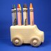 Bus Regular Crayon Holder / Wooden School Bus Crayon Caddy