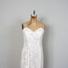 Sale // Mini Wedding Dress in White Lace Tiers . Vintage Ruffle Party Dress