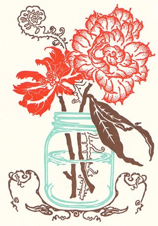 Farmhouse Flowers Letterpress Cards - box set of ten