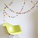 paper garland - party decoration - multi colored confetti circle