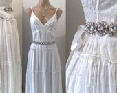 Statement Bubbles Bridal Dress Belt, Art Deco Circles Rhinestones, Crystal Wedding Sash, Silver or Gold, MIRANDA
